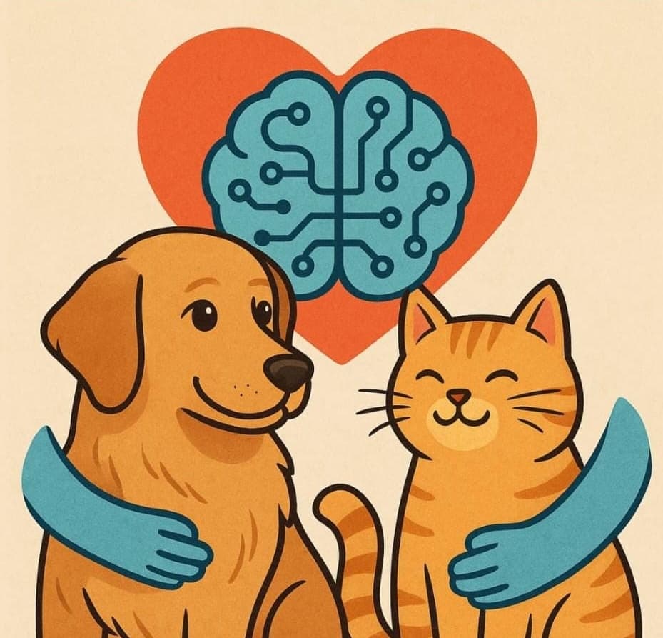 Image with a dog and a cat